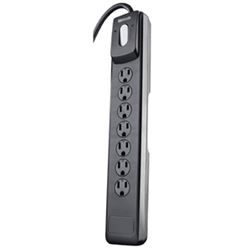 Woods 41496 Surge Protector, 7 -Outlet, 1440 J Energy, Black 