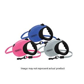 Ruffin'It 98607 Retractable Leash, 10 ft L, Blue/Gray/Pink, S
