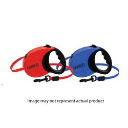 RuffinIt 98627 Retractable Leash, 16 ft L, Blue/Red, L, Pack of 6 