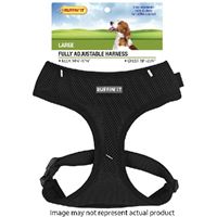 RUFFINIT 41466 Fully Adjustable Harness, 14-3/4 to 17-3/4 in x 19 to 26-3/4 in, Mesh Fabric Harness, Assorted 4 Pack 