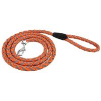 RUFFINIT 80137 Reflective Safety Leash, 6 ft L, 5/8 in W, Nylon Line, Orange, L Breed 