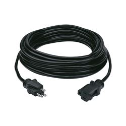 PowerZone OR532730 Extension Cord, 50 ft L, Black 