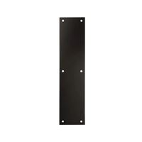 National Hardware N270-502 Push Plate, Aluminum, Oil-Rubbed Bronze, 15 in L, 3-1/2 in W 2 Pack 