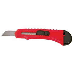 Vulcan JL-54306-D Utility Knife, 4-1/2 in L Blade, Steel Blade, Plastic Handle, High-Impact Plastic Handle, 6-7/8 in OAL 100 Pack