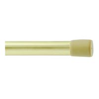 Kenney KN611 Spring Tension Rod, 5/8 in Dia, 28 to 48 in L, Brass 