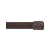 Kenney KN620 Spring Tension Rod, 5/8 in Dia, 28 to 48 in L, Metal, Chocolate 
