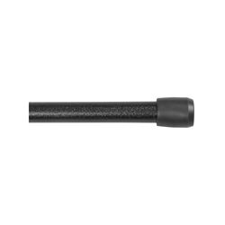Kenney KN631/5 Spring Tension Rod, 7/16 in Dia, 28 to 48 in L, Metal, Black 