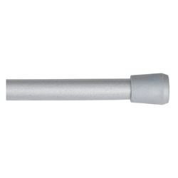 Kenney KN631/9 Spring Tension Rod, 7/16 in Dia, 28 to 48 in L, Metal, Pewter 