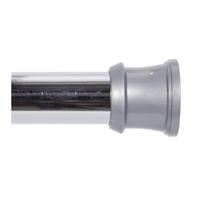 Kenney KN609C/40V1 Shower Tension Rod, 42 to 72 in L Adjustable, Steel, Chrome 