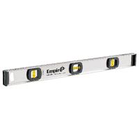 Empire 540-24 I-Beam Level, 24 in L, 3-Vial, Magnetic, Metal 