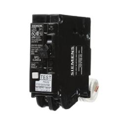 Siemens QF115A Circuit Breaker, GFCI, 15 A, 1-Pole, 120 V, Thermal Magnetic Trip, Plug-In Mounting 