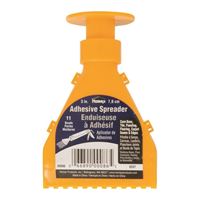 Homax 00086 Adhesive Spreader, 3 in W Blade, 11 Bead Blade, Plastic Blade, Yellow 