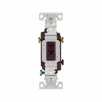 Eaton Wiring Devices 1303-7B Toggle Switch, 15 A, 120 V, Polycarbonate Housing Material, Brown 