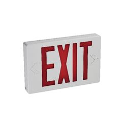 ETI 55301101 Exit Sign Light, 7.48 in OAW, 11.6 in OAH, 120/277 VAC, 2.2 W, Red/White 