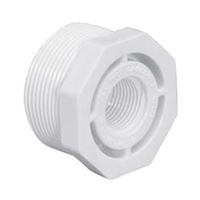LASCO 439211BC Reducer Bushing, 1-1/2 x 1 in, MPT x FPT, PVC, SCH 40 Schedule