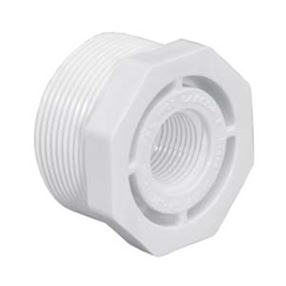 IPEX 435711 Reducing Bushing, 2 x 1 in, MPT x FPT, White, SCH 40 Schedule, 150 psi Pressure
