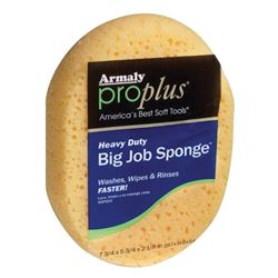 Armaly ProPlus 00006 Big Job Sponge, 7-3/4 in L, 5-3/4 in W, Polyester, Yellow 