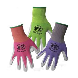 BOSS Big Helper 8438K Kids Gloves, Nitrile/Nylon, Assorted 