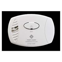 FIRST ALERT 1039718 Carbon Monoxide Alarm, 85 dB, Alarm: Audio, Electrochemical Sensor, White 