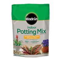 Miracle-Gro 72776430 Indoor Potting Soil Mix, 4 to 6 in Coverage Area, 6 qt, Pack of 8 