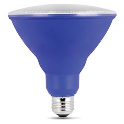 Feit Electric PAR38/B/10KLED/BX LED Bulb, Flood/Spotlight, PAR38 Lamp, E26 Lamp Base, Blue Light, Pack of 4 