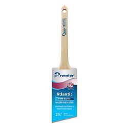Premier Atlantic 17323 Paint Brush, 2-1/2 in W, 2-11/16 in L Bristle, Nylon/Polyester Bristle 