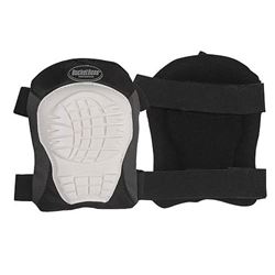 Bucket Boss 94200 Soft Shell Knee Pad, Soft Rubber Cap, Foam Pad, 2-Strap, Straps with Hook and Loop Closure 
