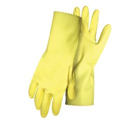Boss 958M Gloves, M, 12 in L, Latex, Yellow 
