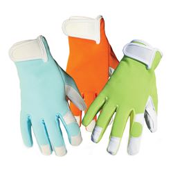 BOSS 781 Garden Gloves, Womens, One-Size, Adjustable Cuff, Spandex Back, Assorted 