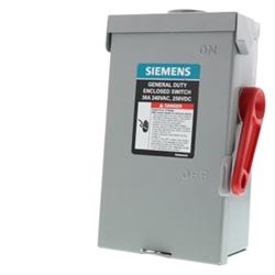 Siemens GF221NRA Safety Switch, 2 -Pole, 30 A, 240 V 