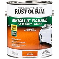 RUST-OLEUM 349355 Concrete and Garage Floor Paint, Metallic, Copper, 1 gal 