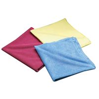 Norton 07660706038 Cleaning Cloth, 16 in L, 16 in W, Microfiber, Red 
