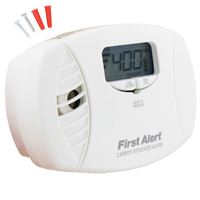 FIRST ALERT 1039727 Alarm, Digital Display, 85 dB, Alarm: Audible, Electrochemical Sensor 