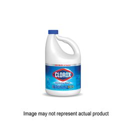 Clorox 32260 Regular Bleach, 43 oz, Liquid, Bleach 6 Pack 