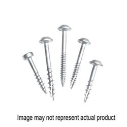Kreg SML-C250-125 Pocket-Hole Screw, #8 Thread, 2-1/2 in L, Coarse Thread, Maxi-Loc Head, Square Drive, Steel, Zinc 