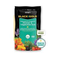 Black Gold 1423003.CFL1.5P Flower and Vegetable Soil, 1.5 cu-ft Coverage Area, 1.5 cu-ft
