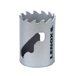 Lenox Speed Slot LXAH3112 Hole Saw, 1-1/2 in Dia, Carbide Cutting Edge, 1-1/4 in Pilot Drill 