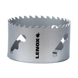 Lenox Speed Slot LXAH3338 Hole Saw, 3-3/8 in Dia, Carbide Cutting Edge 