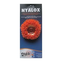 Dico Nyalox 7200006 Cup Brush, 3 in Dia, 5/8-11 Arbor/Shank, Female Threaded Bristle, Nylon Bristle 