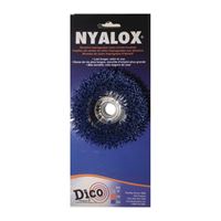 Dico Nyalox 7200009 Cup Brush, 3 in Dia, 5/8-11 Arbor/Shank, Female Threaded Bristle, Nylon Bristle 