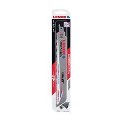 Lenox 2058829 Reciprocating Saw Blade, 1 in W, 9 in L, 8 TPI, Carbide Cutting Edge 