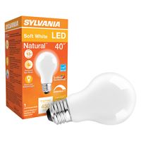Sylvania 40724 LED Bulb, General Purpose, E26 Lamp Base, Dimmable, Frosted, Pack of 6 