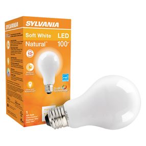 Sylvania 40665 LED Bulb, General Purpose, A21 Lamp, E26 Lamp Base, Dimmable, Soft White Light, 2700 K Color Temp 6 Pack