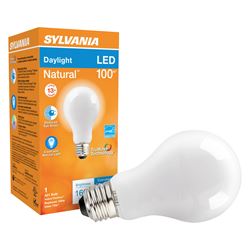 Sylvania 40667 LED Bulb, General Purpose, A21 Lamp, E26 Lamp Base, Dimmable, Daylight Light, 5000 K Color Temp, Pack of 6 