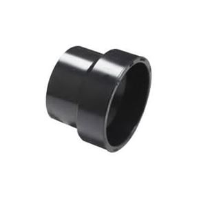 Canplas 103022BC Reducing Pipe Coupling, 2 x 1-1/2 in, Hub, ABS, Black, 40 Schedule