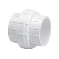 Xirtec 140 435903 Pipe Union with Buna O-Ring Seal, 1-1/4 in, Socket, PVC, White, SCH 40 Schedule