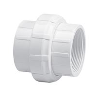 Xirtec 140 435911 Pipe Union with Buna O-Ring Seal, 2 in, FPT, PVC, White, SCH 40 Schedule, 150 psi Pressure