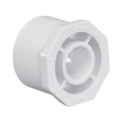 IPEX 035677 Reducer Bushing, 4 x 2 in, Spigot x Socket, PVC, White, SCH 40 Schedule, 220, 280 psi Pressure 