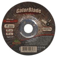 GatorBlade 9603 Cut-Off Wheel, 4 in Dia, 1/8 in Thick, 5/8 in Arbor, 24 Grit, Silicone Carbide Abrasive 