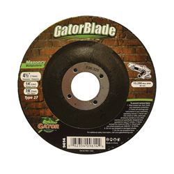 GatorBlade 9614 Cut-Off Wheel, 4-1/2 in Dia, 1/4 in Thick, 7/8 in Arbor, 24 Grit, Silicone Carbide Abrasive 